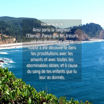 Picture 04 - Ézéchiel 16:36 LSG - Ainsi parle le Seigneur, l'Eternel: Parce que tes - Bible Verse Picture