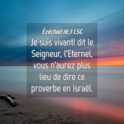 Picture 04 - Ézéchiel 18:3 LSG - Je suis vivant! dit le Seigneur, l'Eternel, vous - Bible Verse Picture
