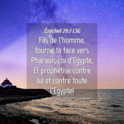 Picture 04 - Ézéchiel 29:2 LSG - Fils de l'homme, tourne ta face vers Pharaon, roi - Bible Verse Picture