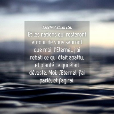 Picture 04 - Ézéchiel 36:36 LSG - Et les nations qui resteront autour de vous - Bible Verse Picture