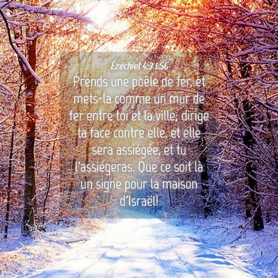 Picture 04 - Ézéchiel 4:3 LSG - Prends une poêle de fer, et mets-la comme un mur - Bible Verse Picture