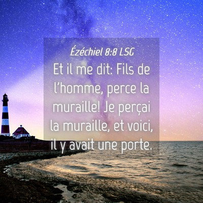 Picture 04 - Ézéchiel 8:8 LSG - Et il me dit: Fils de l'homme, perce la muraille! - Bible Verse Picture