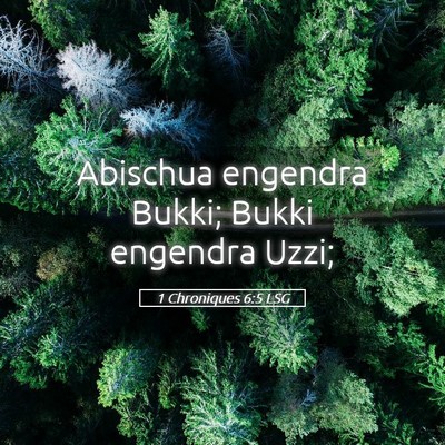 Picture 05 - 1 Chroniques 6:5 LSG - Abischua engendra Bukki; Bukki engendra - Bible Verse Picture