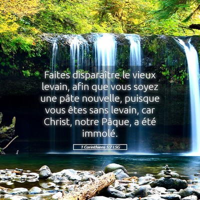 Picture 05 - 1 Corinthiens 5:7 LSG - Faites disparaître le vieux levain, afin que - Bible Verse Picture