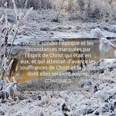 Picture 05 - 1 Pierre 1:11 LSG - voulant sonder l'époque et les circonstances - Bible Verse Picture