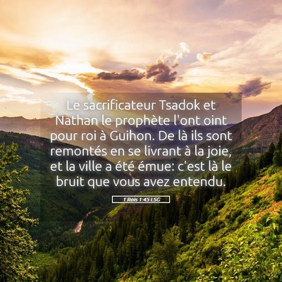 Picture 05 - 1 Rois 1:45 LSG - Le sacrificateur Tsadok et Nathan le prophète - Bible Verse Picture
