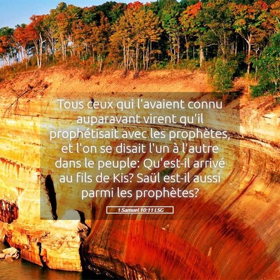 Picture 05 - 1 Samuel 10:11 LSG - Tous ceux qui l'avaient connu auparavant virent - Bible Verse Picture