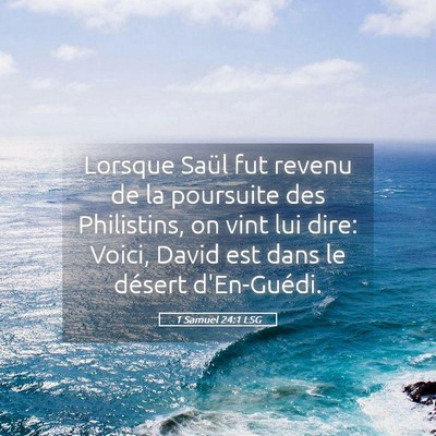 Picture 05 - 1 Samuel 24:1 LSG - Lorsque Saül fut revenu de la poursuite des - Bible Verse Picture