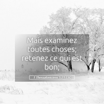 Picture 05 - 1 Thessaloniciens 5:21 LSG - Mais examinez toutes choses; retenez ce qui est - Bible Verse Picture