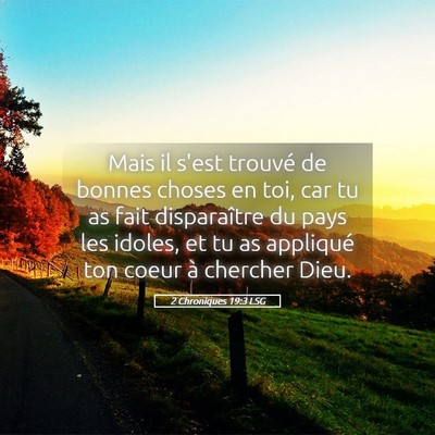 Picture 05 - 2 Chroniques 19:3 LSG - Mais il s'est trouvé de bonnes choses en toi, - Bible Verse Picture