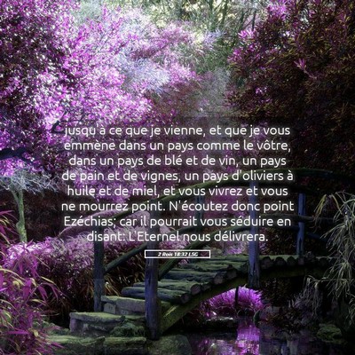 Picture 05 - 2 Rois 18:32 LSG - jusqu'à ce que je vienne, et que je vous emmène - Bible Verse Picture
