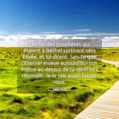 Picture 05 - 2 Rois 2:3 LSG - Les fils des prophètes qui étaient à Béthel - Bible Verse Picture