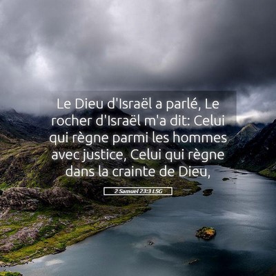 Picture 05 - 2 Samuel 23:3 LSG - Le Dieu d'Israël a parlé, Le rocher d'Israël - Bible Verse Picture