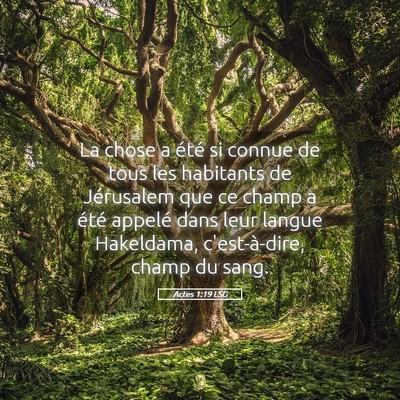 Picture 05 - Actes 1:19 LSG - La chose a été si connue de tous les habitants - Bible Verse Picture