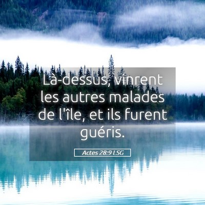 Picture 05 - Actes 28:9 LSG - Là-dessus, vinrent les autres malades de l'île, - Bible Verse Picture
