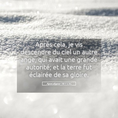 Picture 05 - Apocalypse 18:1 LSG - Après cela, je vis descendre du ciel un autre - Bible Verse Picture