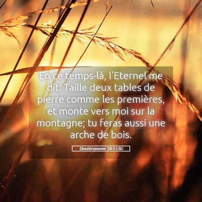 Picture 05 - Deutéronome 10:1 LSG - En ce temps-là, l'Eternel me dit: Taille deux - Bible Verse Picture