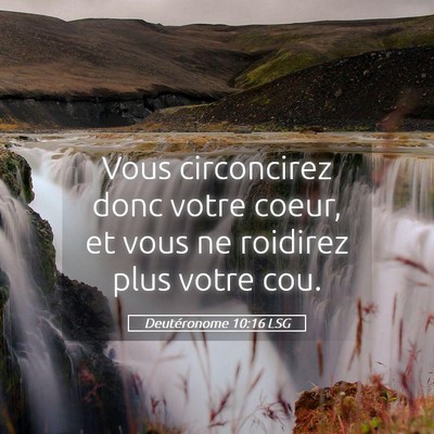 Picture 05 - Deutéronome 10:16 LSG - Vous circoncirez donc votre coeur, et vous ne - Bible Verse Picture
