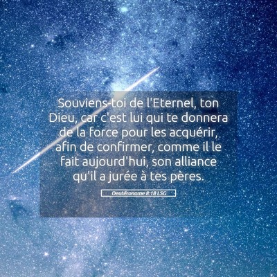 Picture 05 - Deutéronome 8:18 LSG - Souviens-toi de l'Eternel, ton Dieu, car c'est - Bible Verse Picture