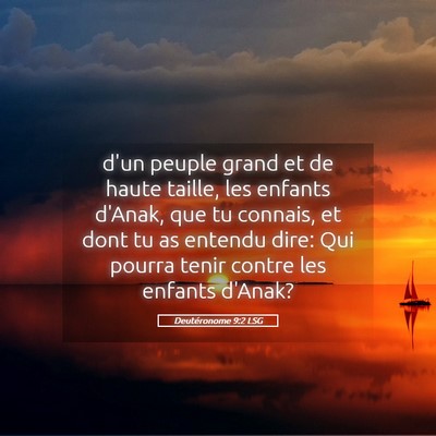 Picture 05 - Deutéronome 9:2 LSG - d'un peuple grand et de haute taille, les enfants - Bible Verse Picture