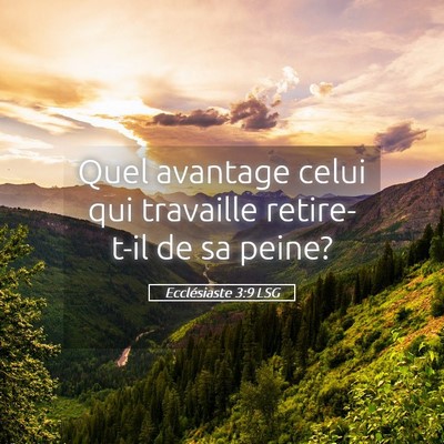 Picture 05 - Ecclésiaste 3:9 LSG - Quel avantage celui qui travaille retire-t-il de - Bible Verse Picture