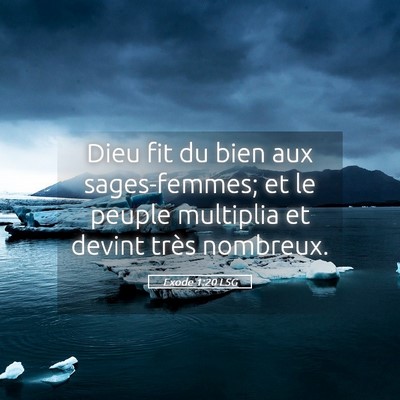 Picture 05 - Exode 1:20 LSG - Dieu fit du bien aux sages-femmes; et le peuple - Bible Verse Picture