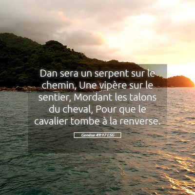 Picture 05 - Genèse 49:17 LSG - Dan sera un serpent sur le chemin, Une vipère - Bible Verse Picture