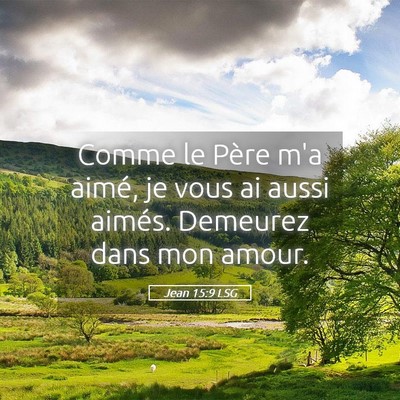 Picture 05 - Jean 15:9 LSG - Comme le Père m'a aimé, je vous ai aussi - Bible Verse Picture