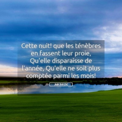 Picture 05 - Job 3:6 LSG - Cette nuit! que les ténèbres en fassent leur - Bible Verse Picture