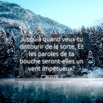 Picture 05 - Job 8:2 LSG - Jusqu'à quand veux-tu discourir de la sorte, Et - Bible Verse Picture