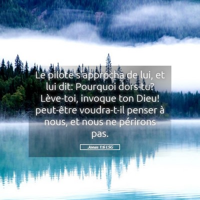Picture 05 - Jonas 1:6 LSG - Le pilote s'approcha de lui, et lui dit: Pourquoi - Bible Verse Picture