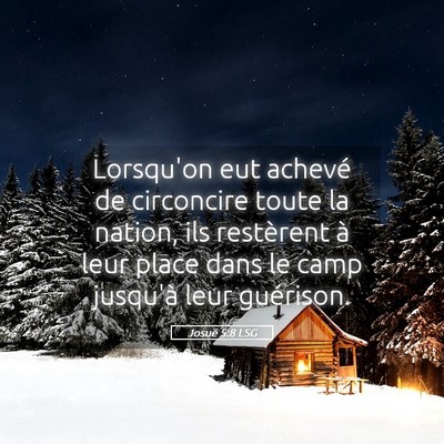 Picture 05 - Josué 5:8 LSG - Lorsqu'on eut achevé de circoncire toute la - Bible Verse Picture