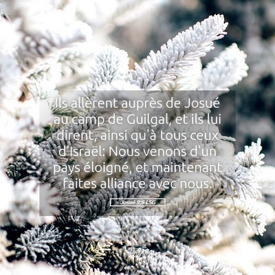 Picture 05 - Josué 9:6 LSG - Ils allèrent auprès de Josué au camp de - Bible Verse Picture