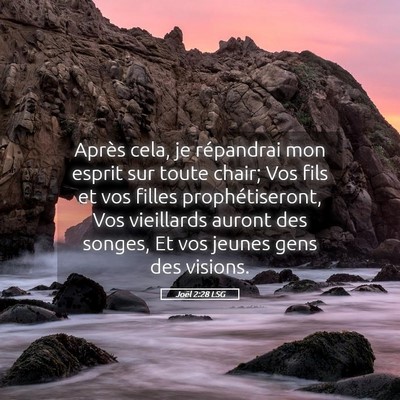 Picture 05 - Joël 2:28 LSG - Après cela, je répandrai mon esprit sur toute - Bible Verse Picture