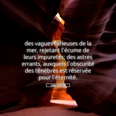 Picture 05 - Jude 1:13 LSG - des vagues furieuses de la mer, rejetant l'écume - Bible Verse Picture
