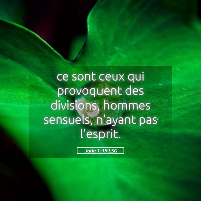 Picture 05 - Jude 1:19 LSG - ce sont ceux qui provoquent des divisions, hommes - Bible Verse Picture