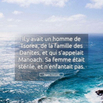 Picture 05 - Juges 13:2 LSG - Il y avait un homme de Tsorea, de la famille des - Bible Verse Picture
