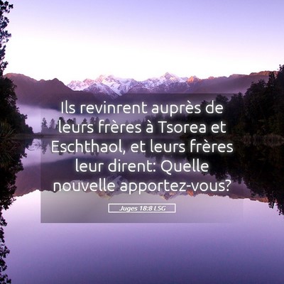 Picture 05 - Juges 18:8 LSG - Ils revinrent auprès de leurs frères à Tsorea - Bible Verse Picture