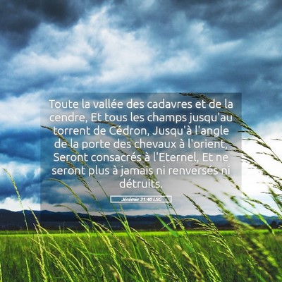 Picture 05 - Jérémie 31:40 LSG - Toute la vallée des cadavres et de la cendre, Et - Bible Verse Picture