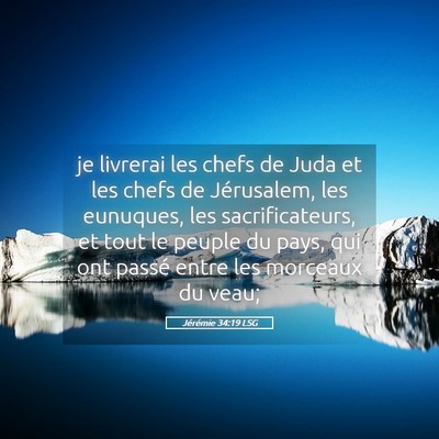 Picture 05 - Jérémie 34:19 LSG - je livrerai les chefs de Juda et les chefs de - Bible Verse Picture