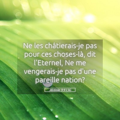 Picture 05 - Jérémie 9:9 LSG - Ne les châtierais-je pas pour ces choses-là, - Bible Verse Picture