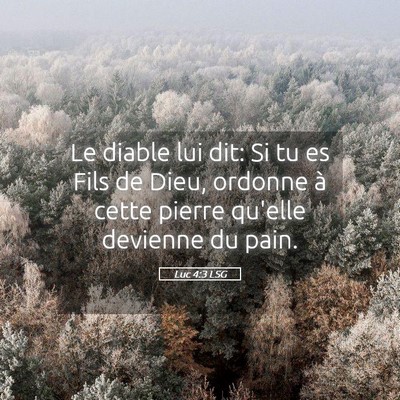 Picture 05 - Luc 4:3 LSG - Le diable lui dit: Si tu es Fils de Dieu, ordonne - Bible Verse Picture