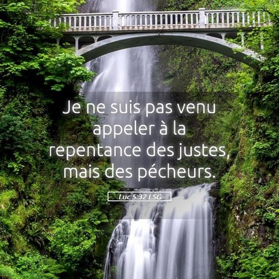 Picture 05 - Luc 5:32 LSG - Je ne suis pas venu appeler à la repentance des - Bible Verse Picture