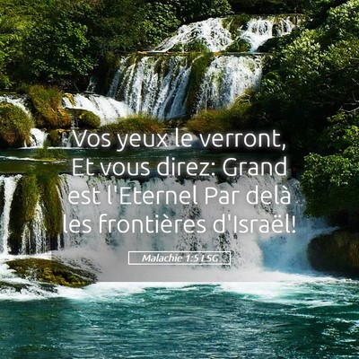 Picture 05 - Malachie 1:5 LSG - Vos yeux le verront, Et vous direz: Grand est - Bible Verse Picture