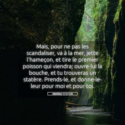 Picture 05 - Matthieu 17:27 LSG - Mais, pour ne pas les scandaliser, va à la mer, - Bible Verse Picture