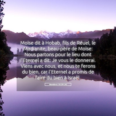 Picture 05 - Nombres 10:29 LSG - Moïse dit à Hobab, fils de Réuel, le - Bible Verse Picture