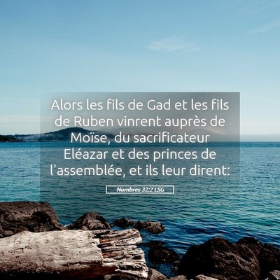 Picture 05 - Nombres 32:2 LSG - Alors les fils de Gad et les fils de Ruben - Bible Verse Picture