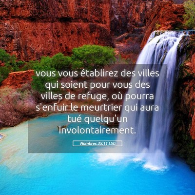 Picture 05 - Nombres 35:11 LSG - vous vous établirez des villes qui soient pour - Bible Verse Picture
