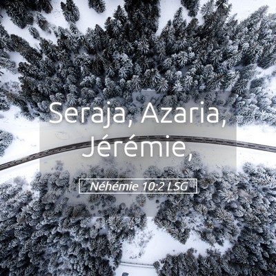 Picture 05 - Néhémie 10:2 LSG - Seraja, Azaria, - Bible Verse Picture