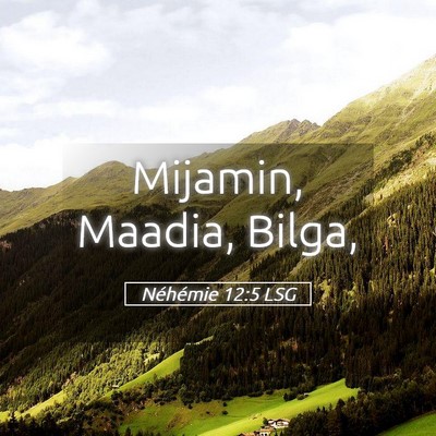 Picture 05 - Néhémie 12:5 LSG - Mijamin, Maadia, - Bible Verse Picture